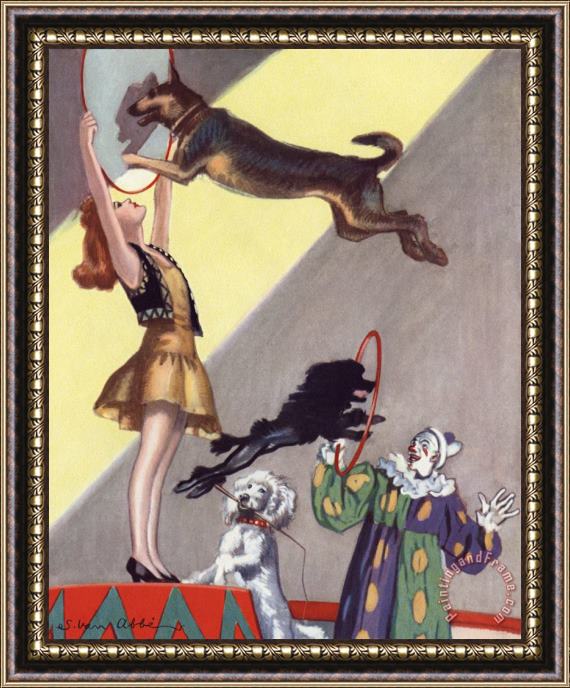 Salomon van Abbe Circus Dog Act Framed Print