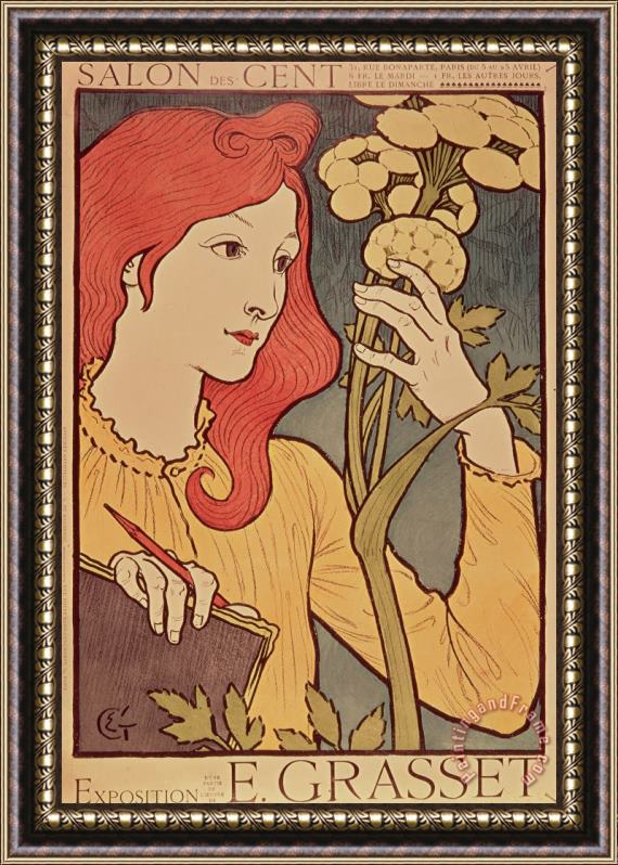 Salon des Cent Eugene Grasset Framed Print