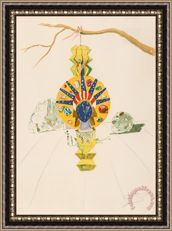 Salvador Dali American Clock, From Time, 1976 Framed Painting
