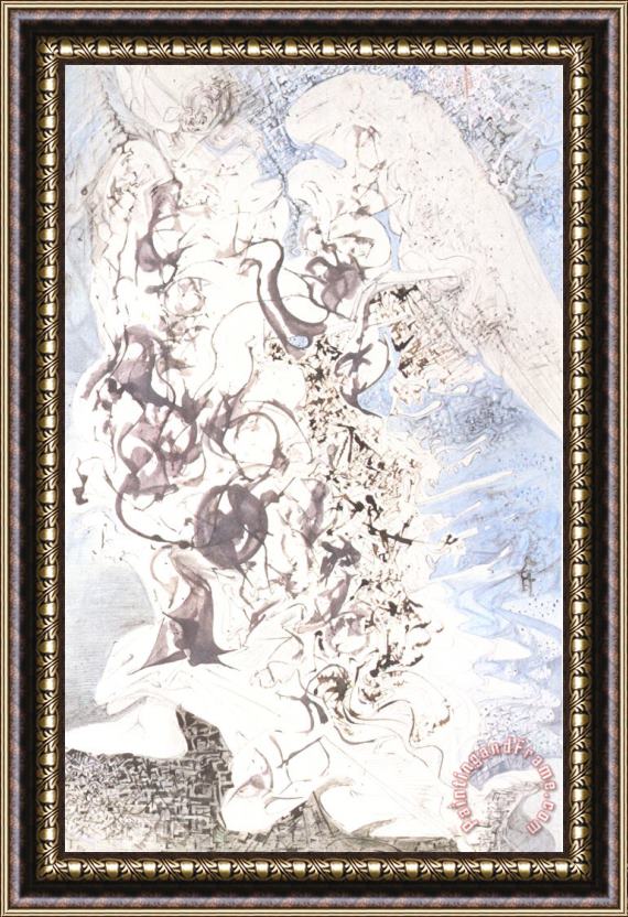 Salvador Dali Angel Framed Painting