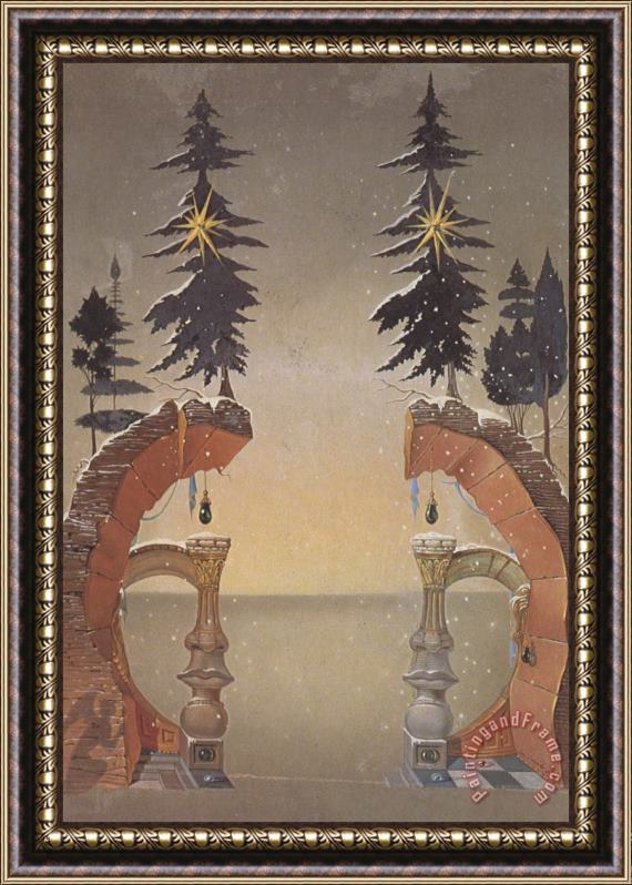 Salvador Dali Christmas Noel Framed Painting