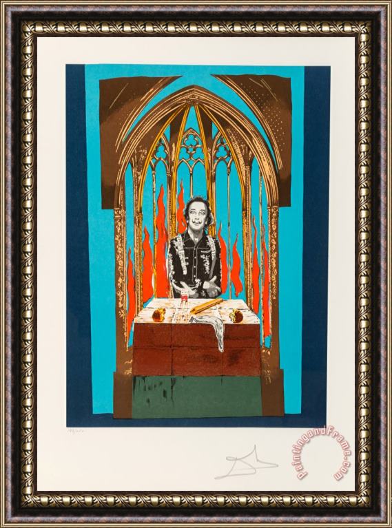 Salvador Dali Dali's Inferno, 1978 Framed Painting