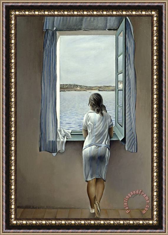 Salvador Dali Figure at a Window Framed Print