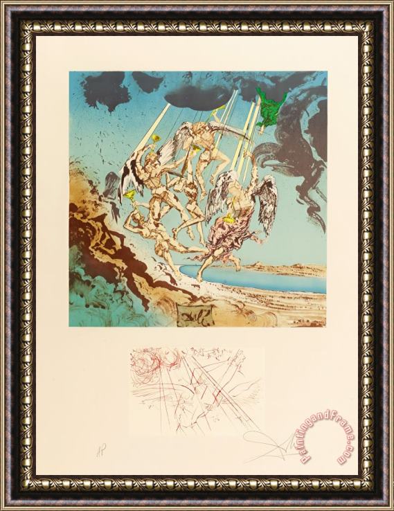 Salvador Dali Homage to Homer Suite Return of Ulysses, 1977 Framed Print