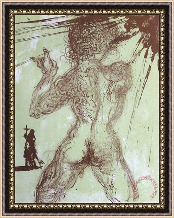 Salvador Dali Hommage a Meissonnier I Nu Gris Framed Print
