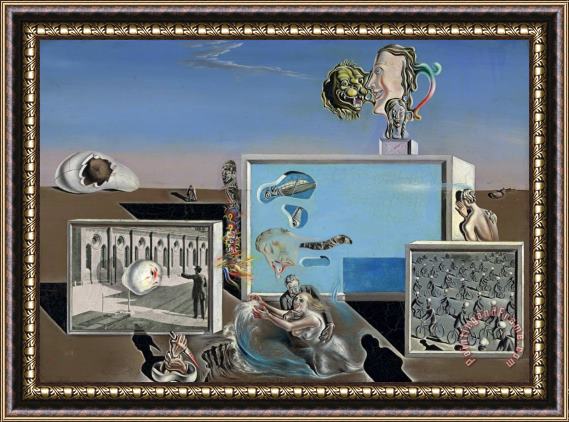 Salvador Dali Illumined Pleasures Framed Print