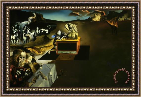 Salvador Dali Invention of The Monsters Framed Print