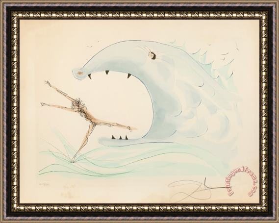 Salvador Dali Jonah And The Whale, From Our Historical Heritage Framed Painting