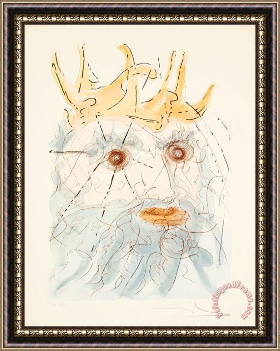 Salvador Dali King Saul, From Our Historical Heritage, 1975 Framed Print