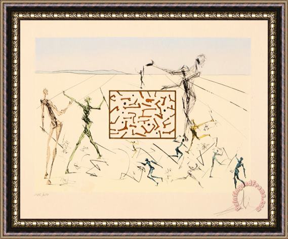 Salvador Dali L'electronique, From Hommage a Leonardo Da Vinci Framed Print