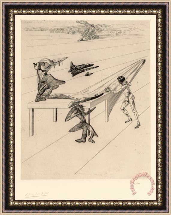 Salvador Dali L'enfant Sauterelle (the Grasshopper Child), Circa Framed Print