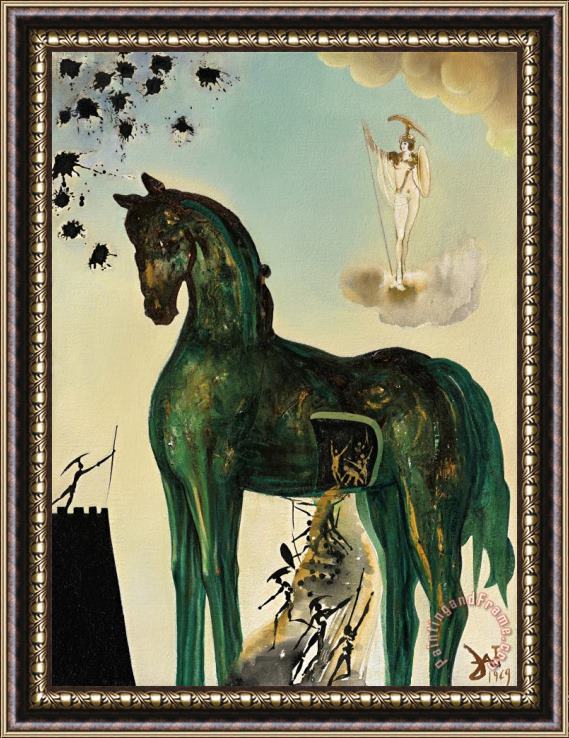Salvador Dali Le Cheval De Troie, 1969 Framed Painting