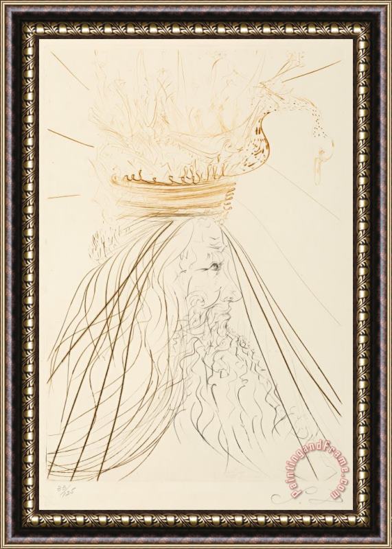 Salvador Dali Le Roi Marc, From Tristan And Iseult, 1970 Framed Painting