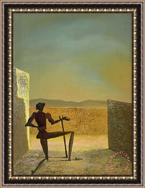 Salvador Dali Le Spectre De Vermeer Framed Painting