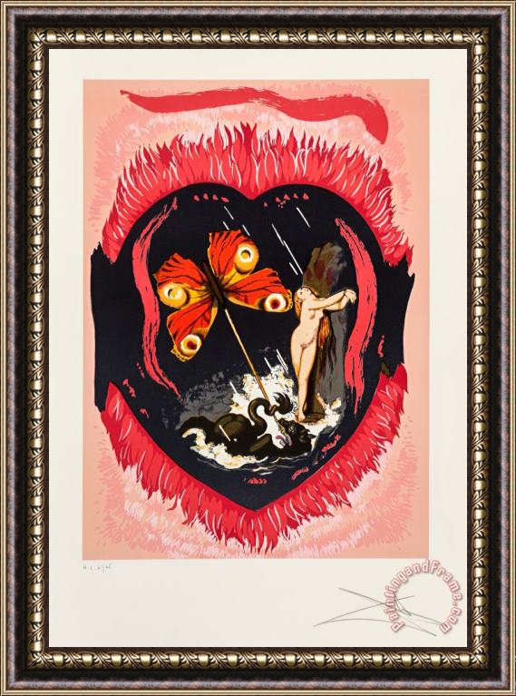 Salvador Dali Le Triomphe, From Triumph of Love, 1977 Framed Painting