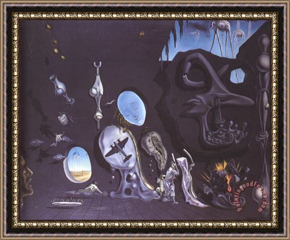 Salvador Dali Melancholy Atomic Framed Print