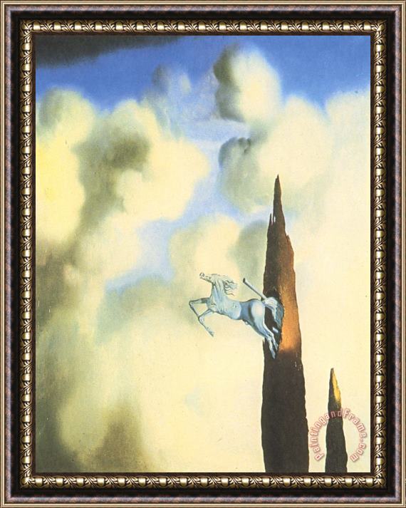 Salvador Dali Morning Ossification of The Cypress 1934 Framed Painting