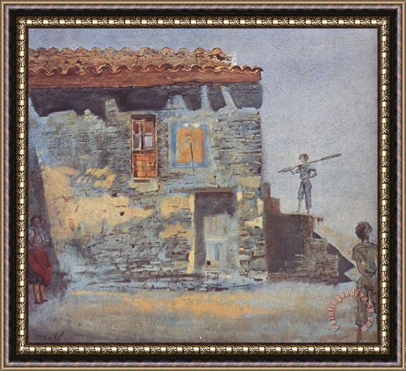 Salvador Dali Noon Barracks of Port Lligat 1956 Framed Painting