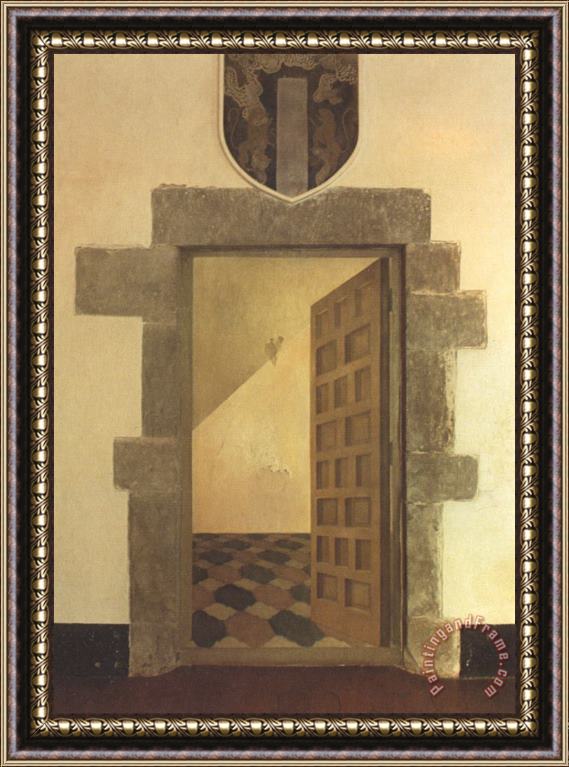 Salvador Dali Overture in Trompe L Oeil Framed Painting