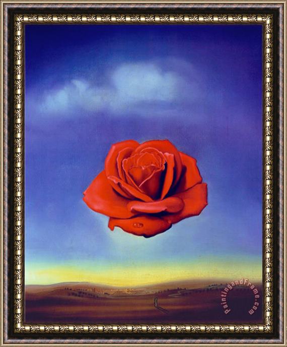 Salvador Dali Rose Medidative C 1958 Framed Painting