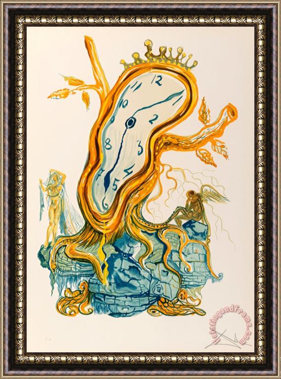 Salvador Dali Stillness of Time, From Time, 1976 Framed Painting