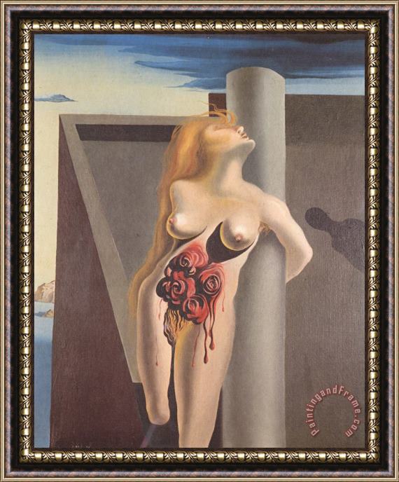 Salvador Dali The Bleeding Roses 1930 Framed Painting