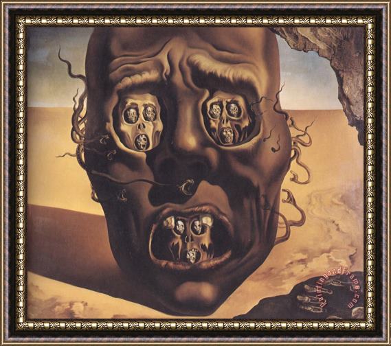 Salvador Dali The Face of War 1941 Framed Print