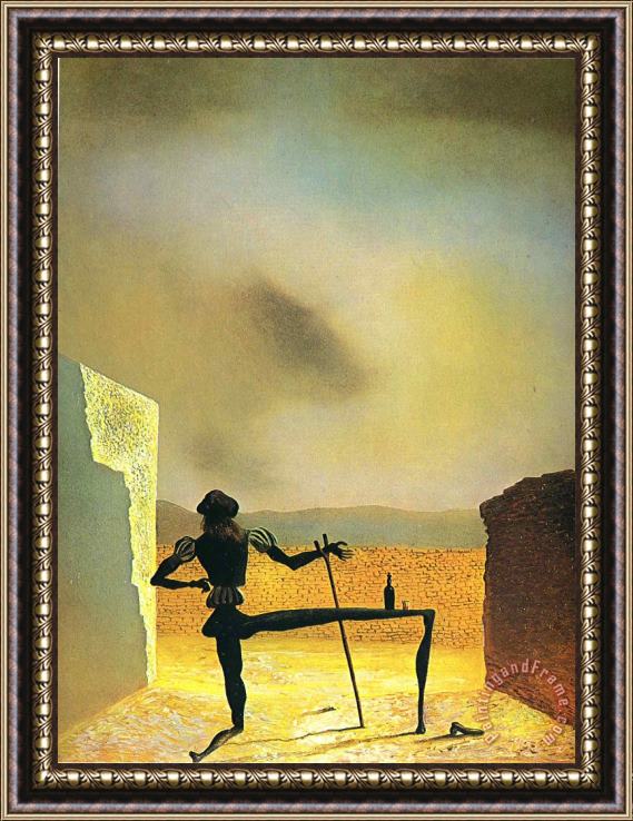 Salvador Dali The Ghost of Vermeer Van Delft Which Can Be Used As a Table Framed Painting