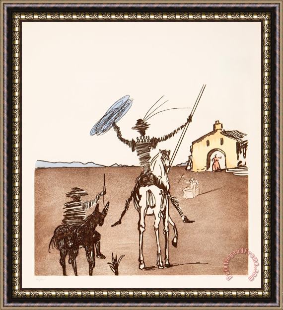 Salvador Dali The Impossible Dream, From Historia De Don Quichotte De Framed Print