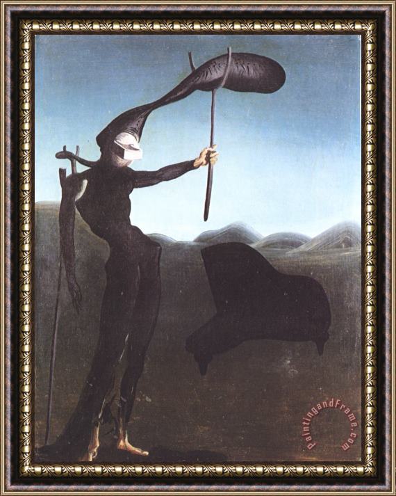 Salvador Dali The Invisible Harp Framed Print