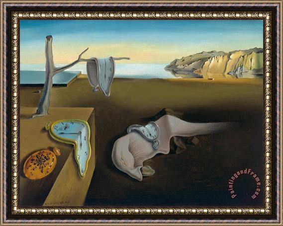 Salvador Dali The Persistence of Memory 1931 Framed Painting