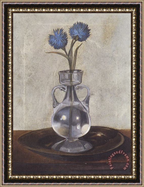 Salvador Dali The Vase of Cornflowers Framed Print
