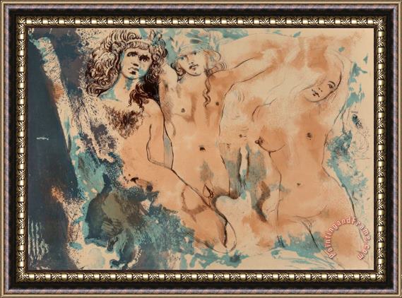 Salvador Dali Three Hippies, 1970 Framed Print