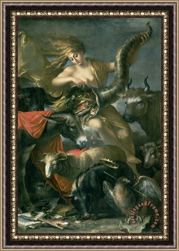 Salvator Rosa Allegory of Fortune Framed Painting