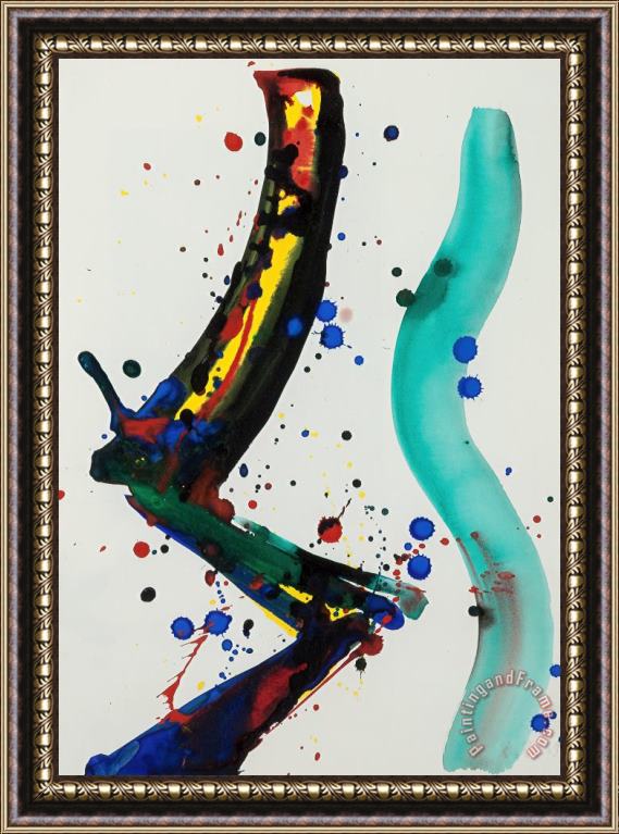 Sam Francis Drawing for Sculpture (sf65 010), 1965 Framed Print