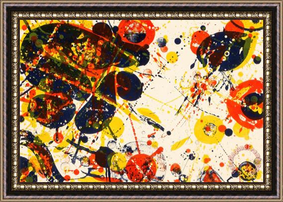 Sam Francis One Plate (from The Pasadena Box), 1964 Framed Painting