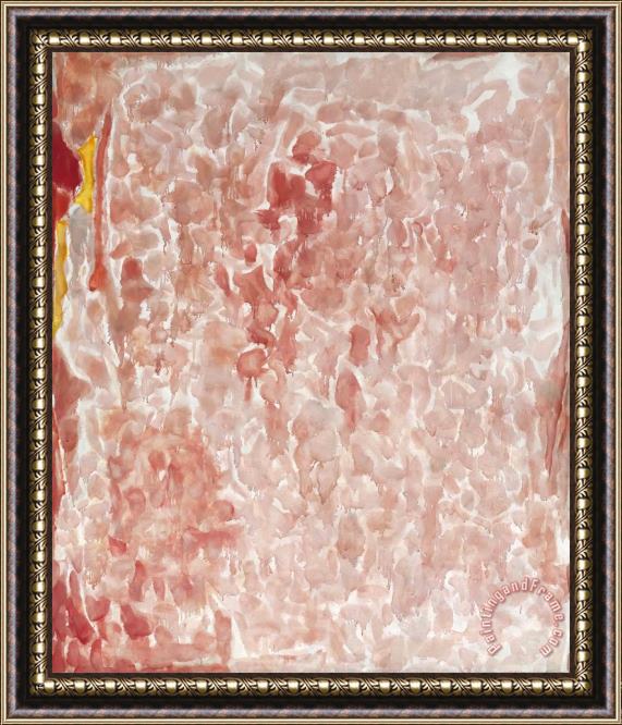Sam Francis Red And Pink, 1950 51 Framed Painting