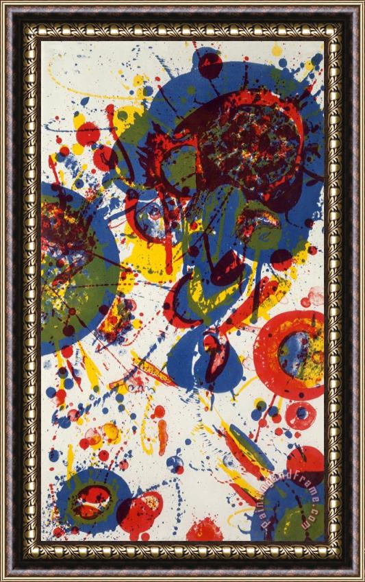 Sam Francis Tokyo Mon Amour, 1963 Framed Painting
