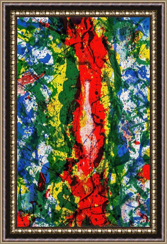 Sam Francis Untitled (sf 344), 1990 Framed Painting