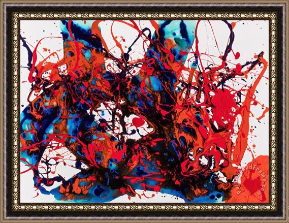 Sam Francis Untitled (sf94 020), 1994 Framed Painting