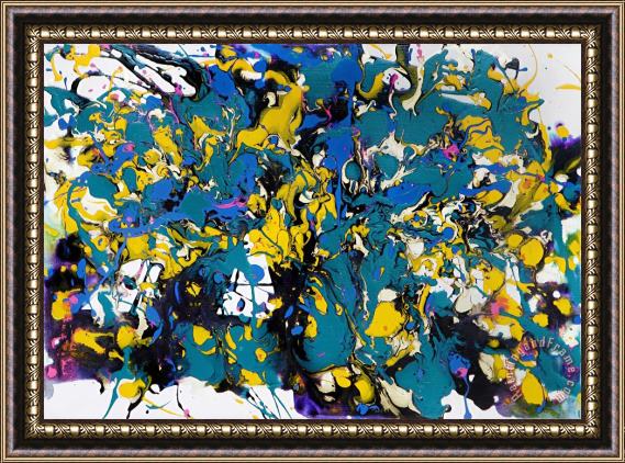 Sam Francis Untitled (sff 1707), 1994 Framed Painting