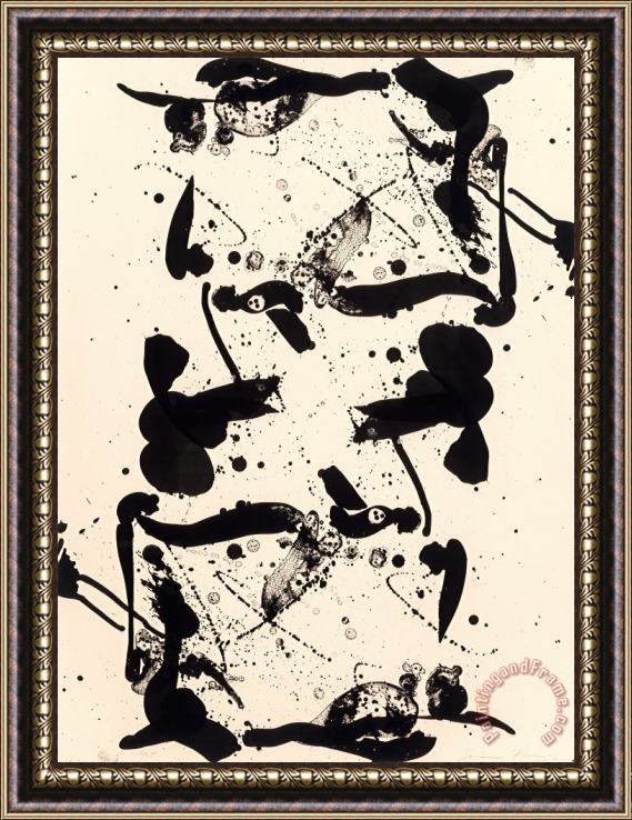 Sam Francis Up And Down, 1967 Framed Painting