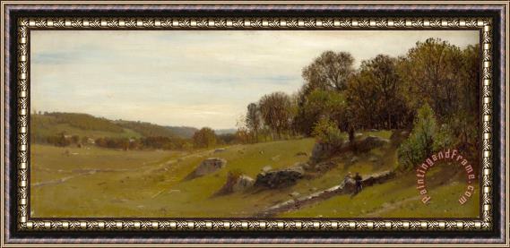 Samuel Colman The Saw Mill Valley, Near Ashford, Westchester County Framed Painting