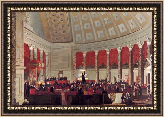 Samuel Finley Breese Morse The House of Representatives Framed Print