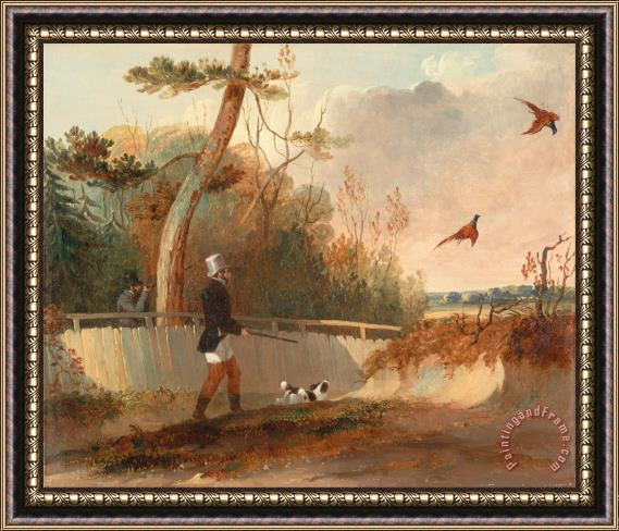 Samuel John Egbert Jones Pheasant Shooting Framed Painting
