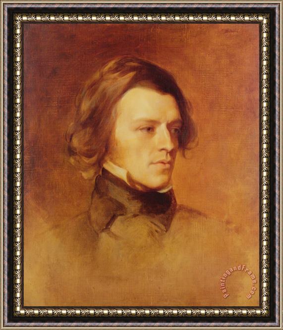 Samuel Laurence Portrait of Alfred Lord Tennyson Framed Print
