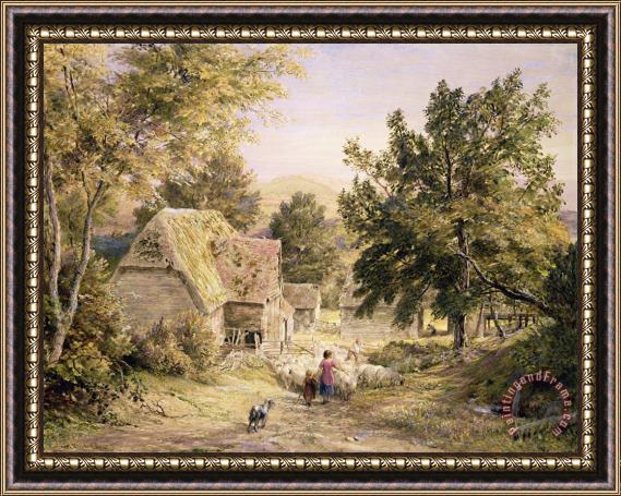 Samuel Palmer A Farmyard near Princes Risborough Framed Painting