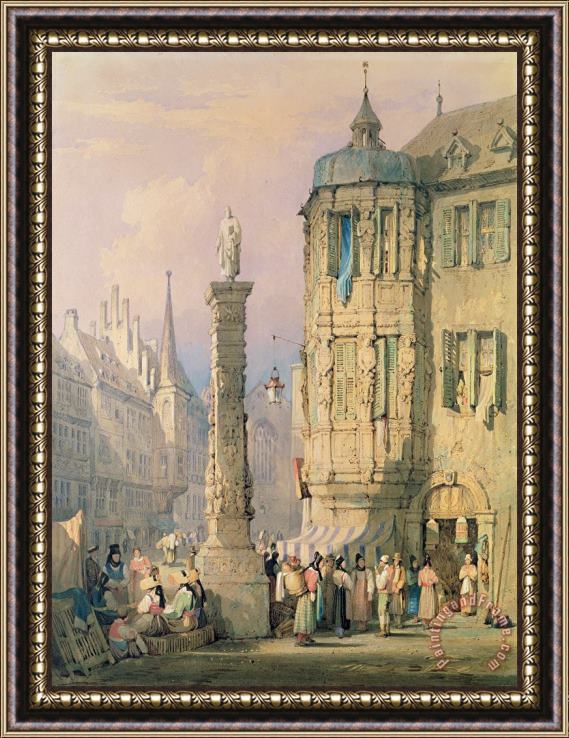 Samuel Prout The Bishop's Palace Wurzburg Framed Painting