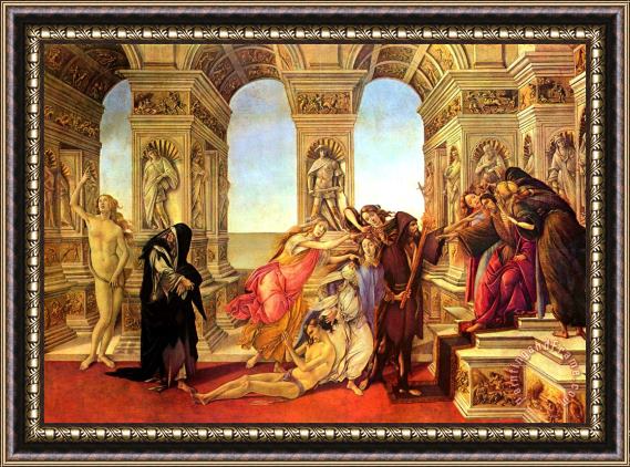 Sandro Botticelli Calumny of Apelles Framed Painting