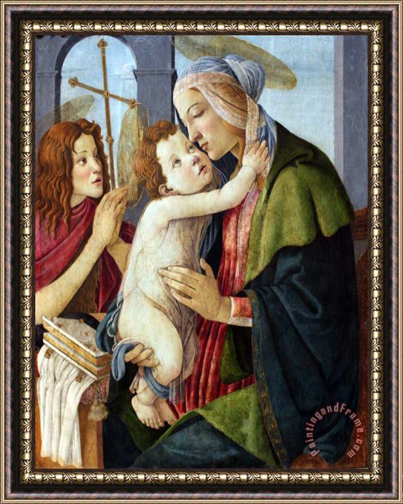 Sandro Botticelli Madonna And Child with The Infant St. John Framed Print